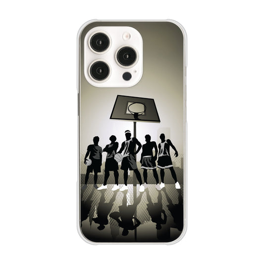 iPhone16 Pro 高画質仕上げ 背面印刷 ハードケース 【389 クールバスケ】