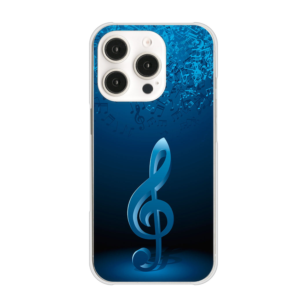 iPhone16 Pro 高画質仕上げ 背面印刷 ハードケース音符