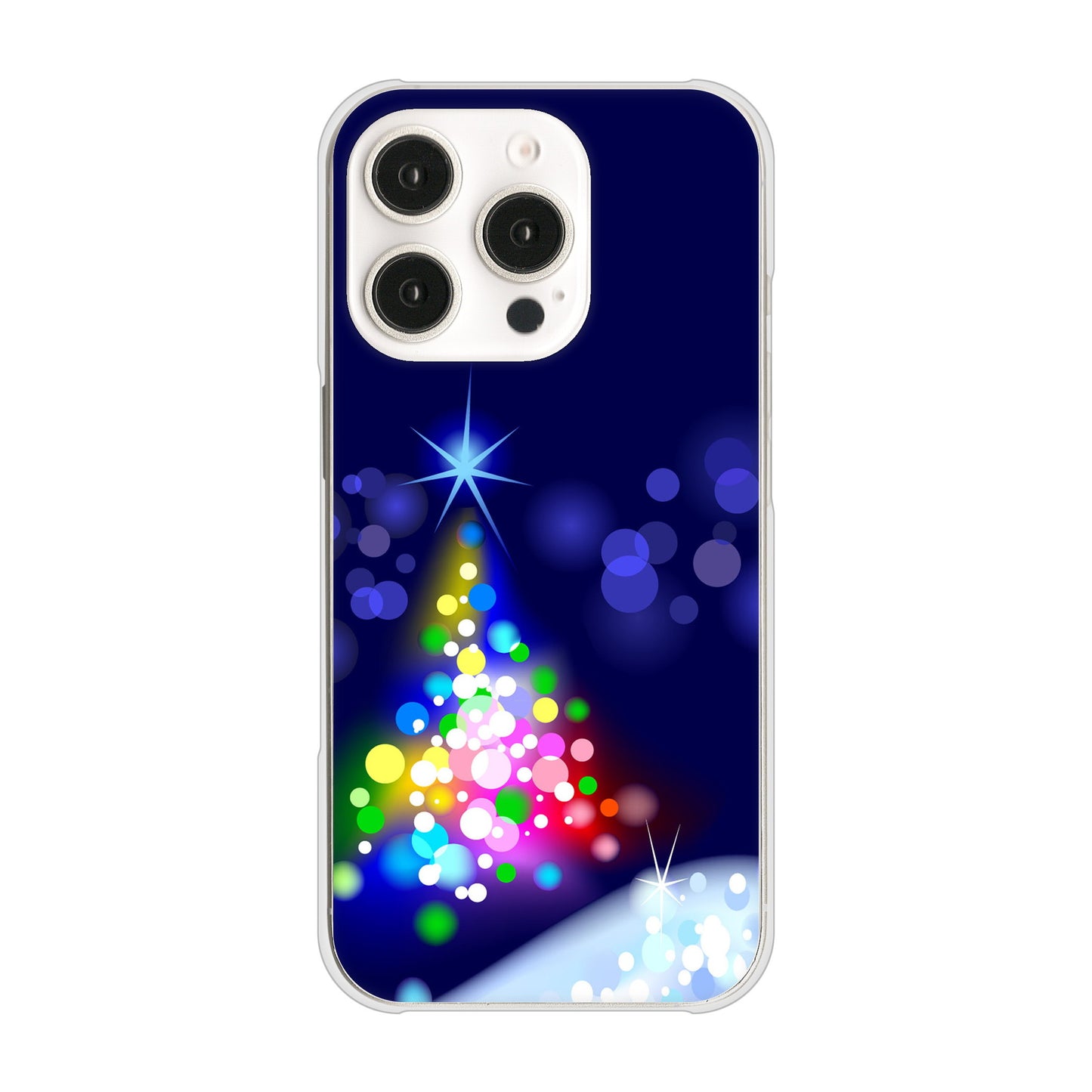 iPhone16 Pro 高画質仕上げ 背面印刷 ハードケースクリスマス