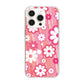 iPhone16 Pro 高画質仕上げ 背面印刷 ハードケース 【751 マーガレット（ピンク系）】
