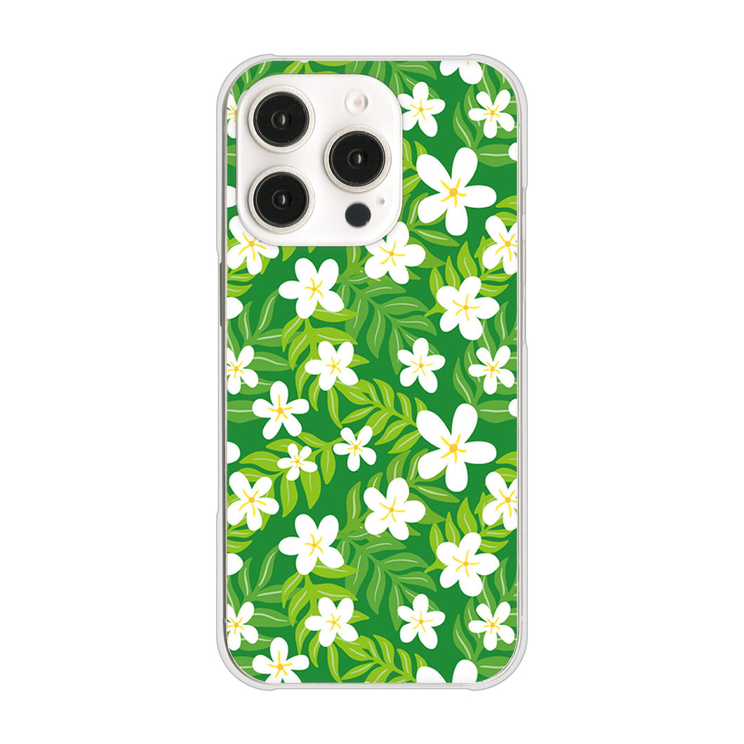 iPhone16 Pro 高画質仕上げ 背面印刷 ハードケース 【760 ジャスミンの花畑】