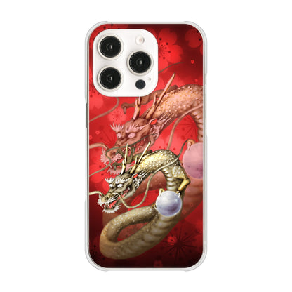 iPhone16 Pro 高画質仕上げ 背面印刷 ハードケース龍