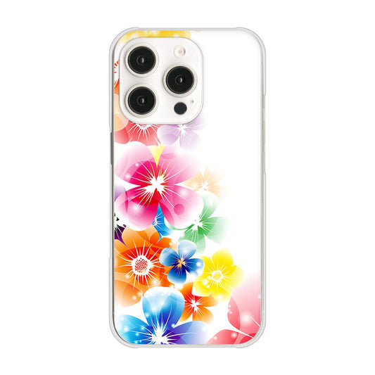 iPhone16 Pro 高画質仕上げ 背面印刷 ハードケース 【1209 光と花】