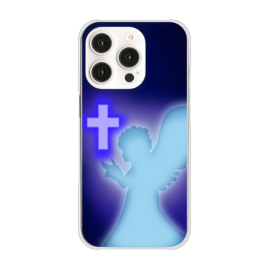 iPhone16 Pro 高画質仕上げ 背面印刷 ハードケース 【1249 祈りを捧げる天使】