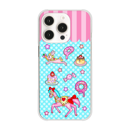 iPhone16 Pro 高画質仕上げ 背面印刷 ハードケースむかいあぐる メリーゴーランド