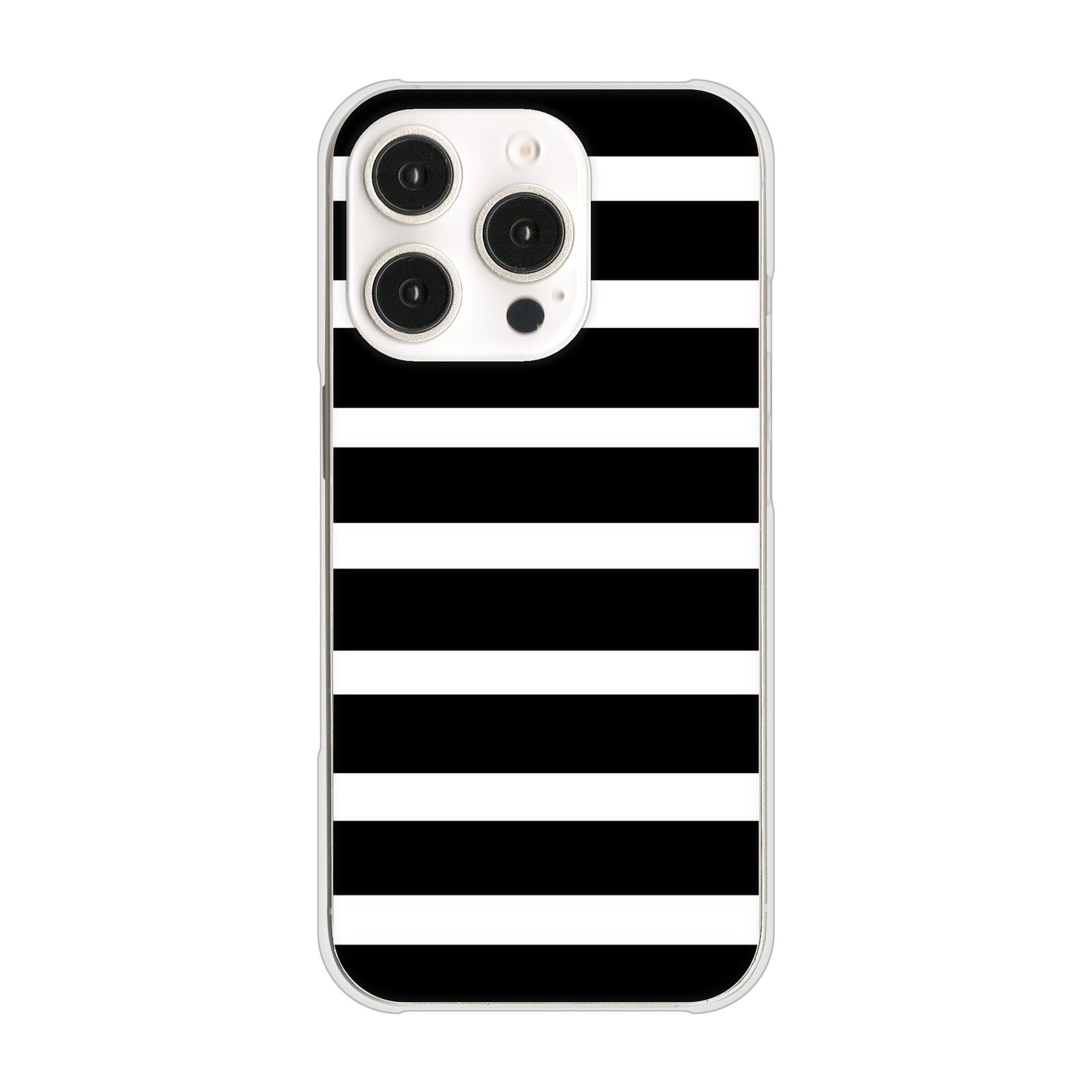 iPhone16 Pro 高画質仕上げ 背面印刷 ハードケースシンプルボーダー