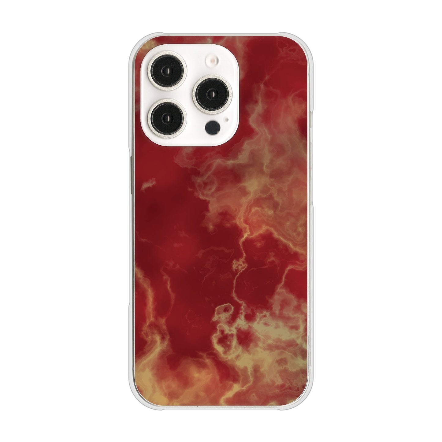 iPhone16 Pro 高画質仕上げ 背面印刷 ハードケース大理石BK