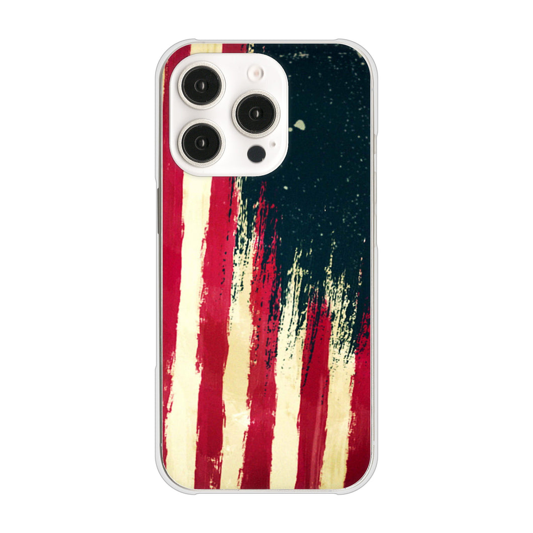 iPhone16 Pro 高画質仕上げ 背面印刷 ハードケース 【MI805 ヴィンテージアメリカ】