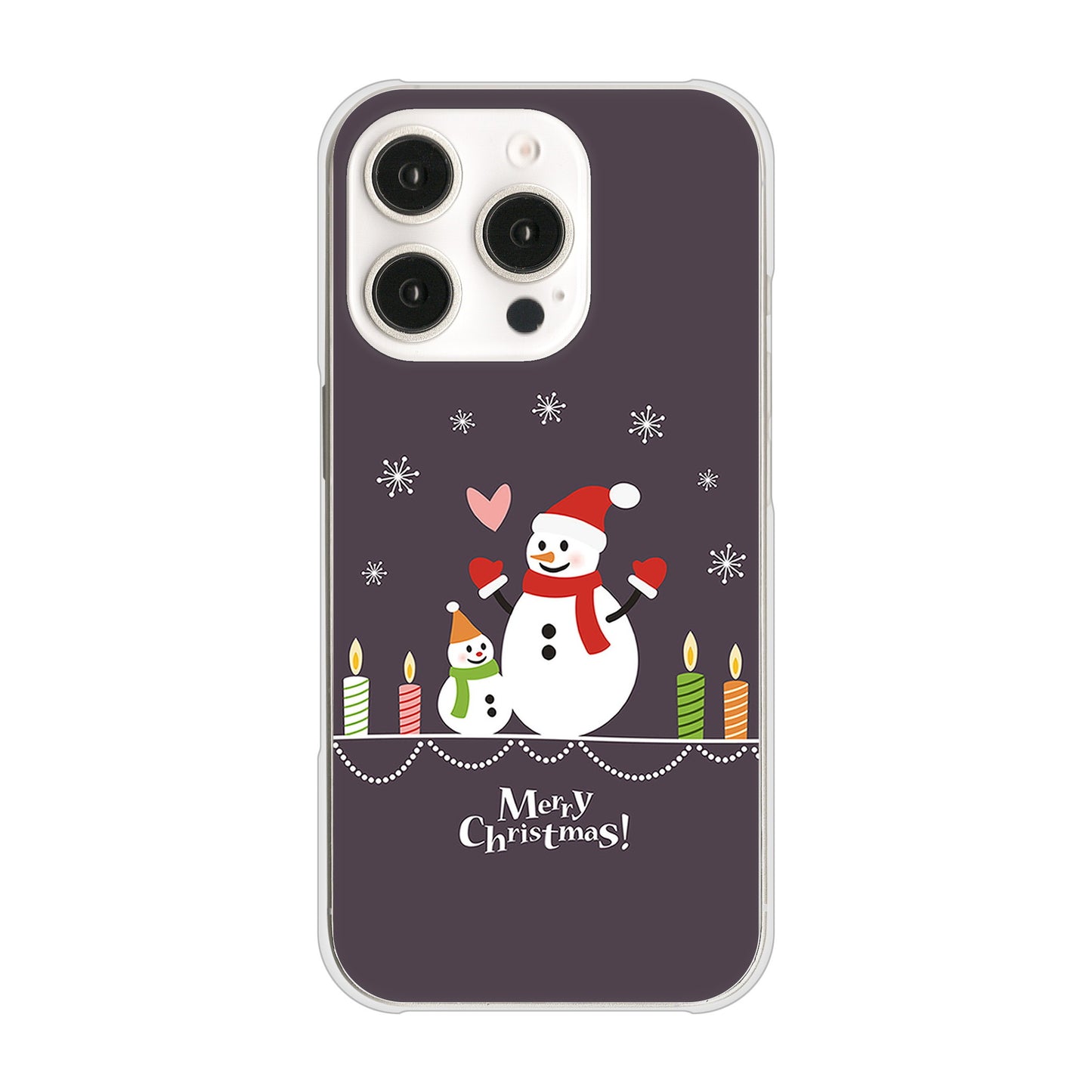 iPhone16 Pro 高画質仕上げ 背面印刷 ハードケースクリスマス