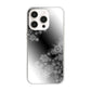 iPhone16 Pro 高画質仕上げ 背面印刷 ハードケース 【YJ340 モノトーン 雪の結晶 】