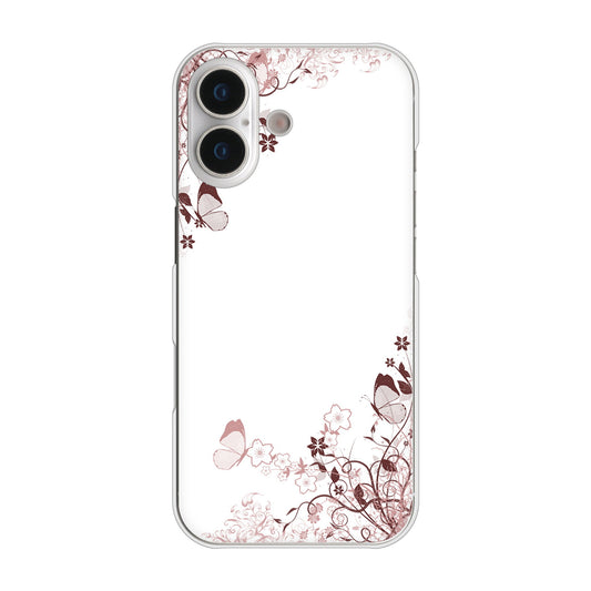 iPhone 17 高画質仕上げ 背面印刷 ハードケースバタフライ