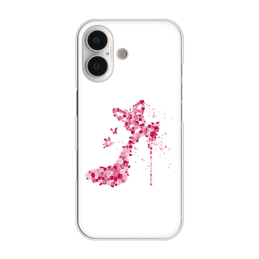 iPhone 17 高画質仕上げ 背面印刷 ハードケース 【387 薔薇のハイヒール】
