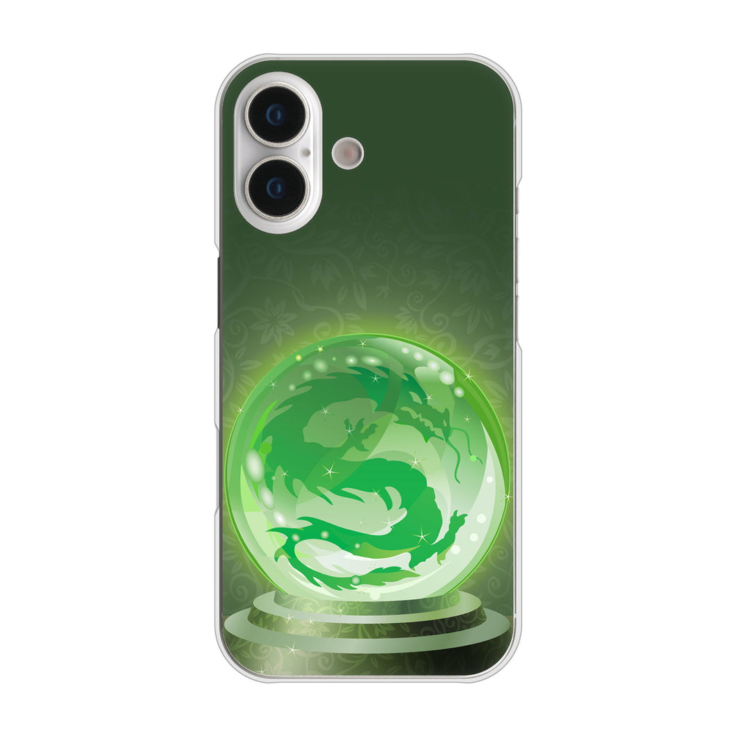 iPhone17 高画質仕上げ 背面印刷 ハードケース 【439 水晶に浮かぶ龍】