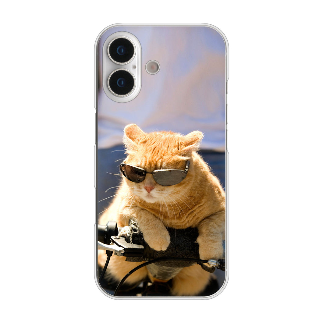 iPhone 17 高画質仕上げ 背面印刷 ハードケース 【595 にゃんとサイクル】