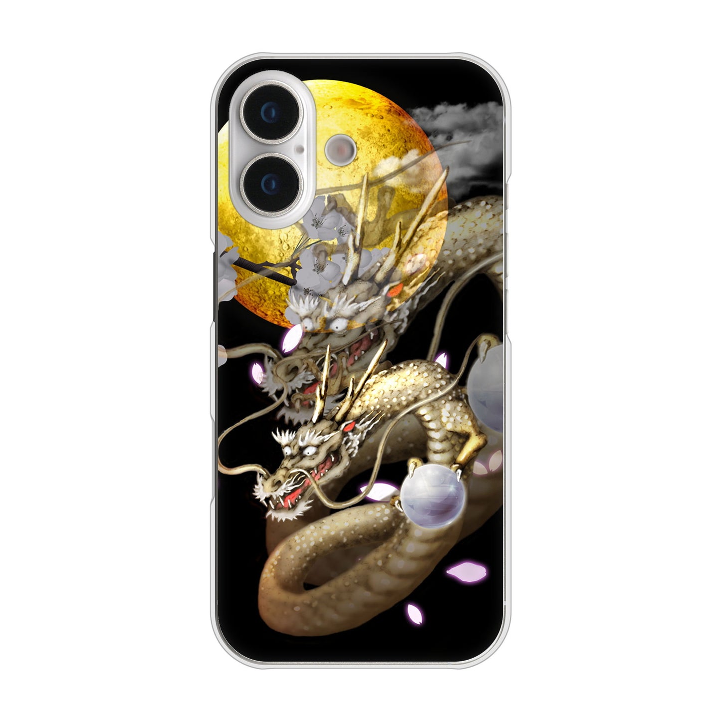 iPhone17 高画質仕上げ 背面印刷 ハードケース龍