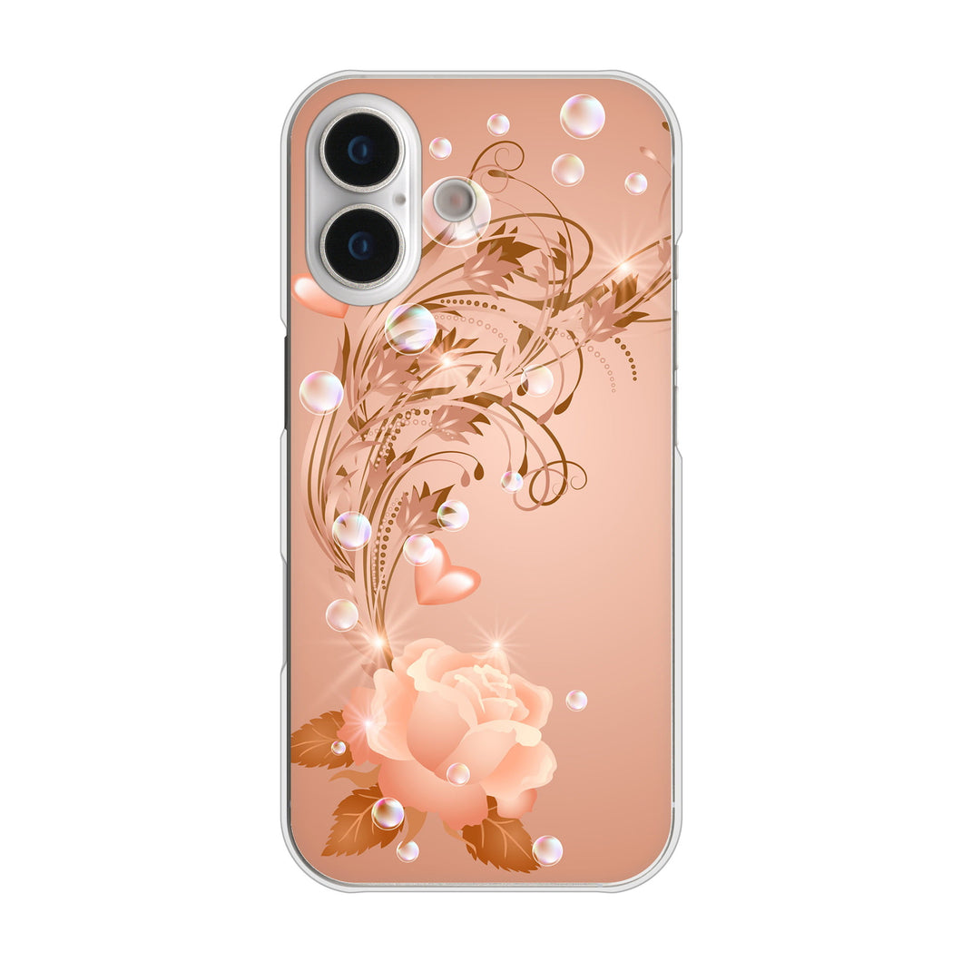 iPhone17 高画質仕上げ 背面印刷 ハードケースロマンチックなバラ