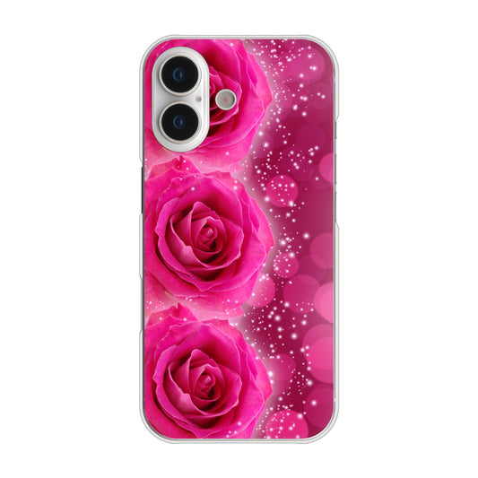 iPhone 17 高画質仕上げ 背面印刷 ハードケース 【VA815 3連のバラ】