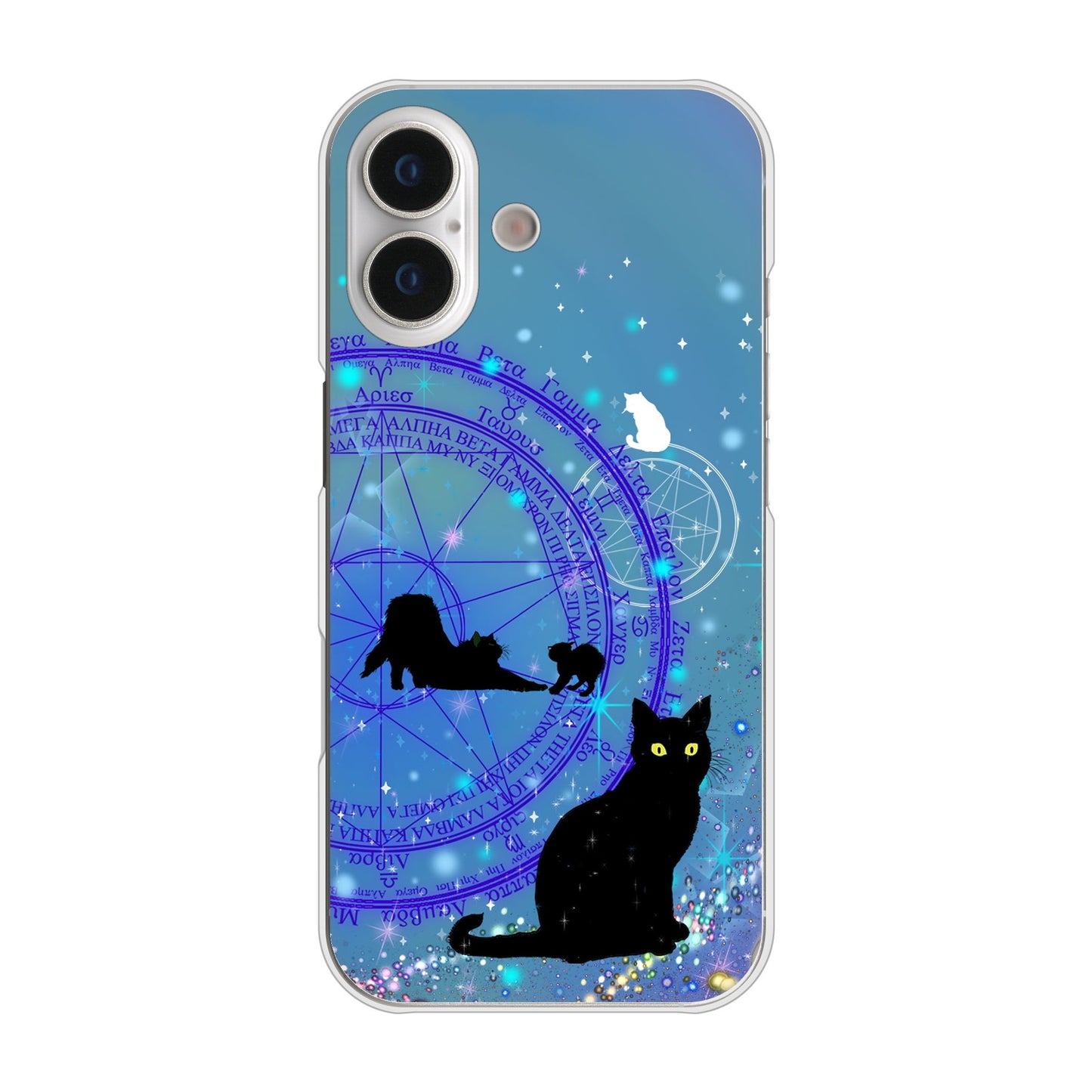 iPhone 17 高画質仕上げ 背面印刷 ハードケース魔法陣猫