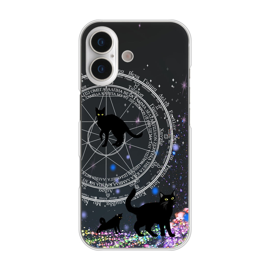 iPhone 17 高画質仕上げ 背面印刷 ハードケース魔法陣猫