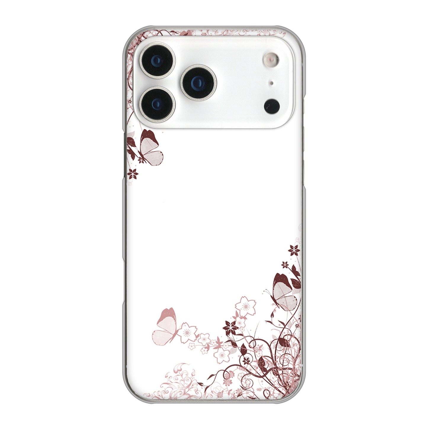 iPhone 17 Pro Max 高画質仕上げ 背面印刷 ハードケースバタフライ