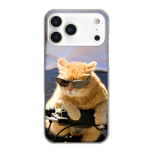 iPhone 17 Pro Max 高画質仕上げ 背面印刷 ハードケース 【595 にゃんとサイクル】