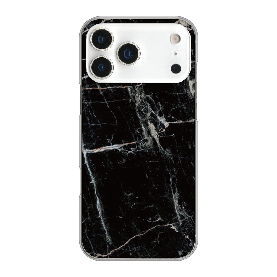 iPhone 17 Pro Max 高画質仕上げ 背面印刷 ハードケース大理石BK
