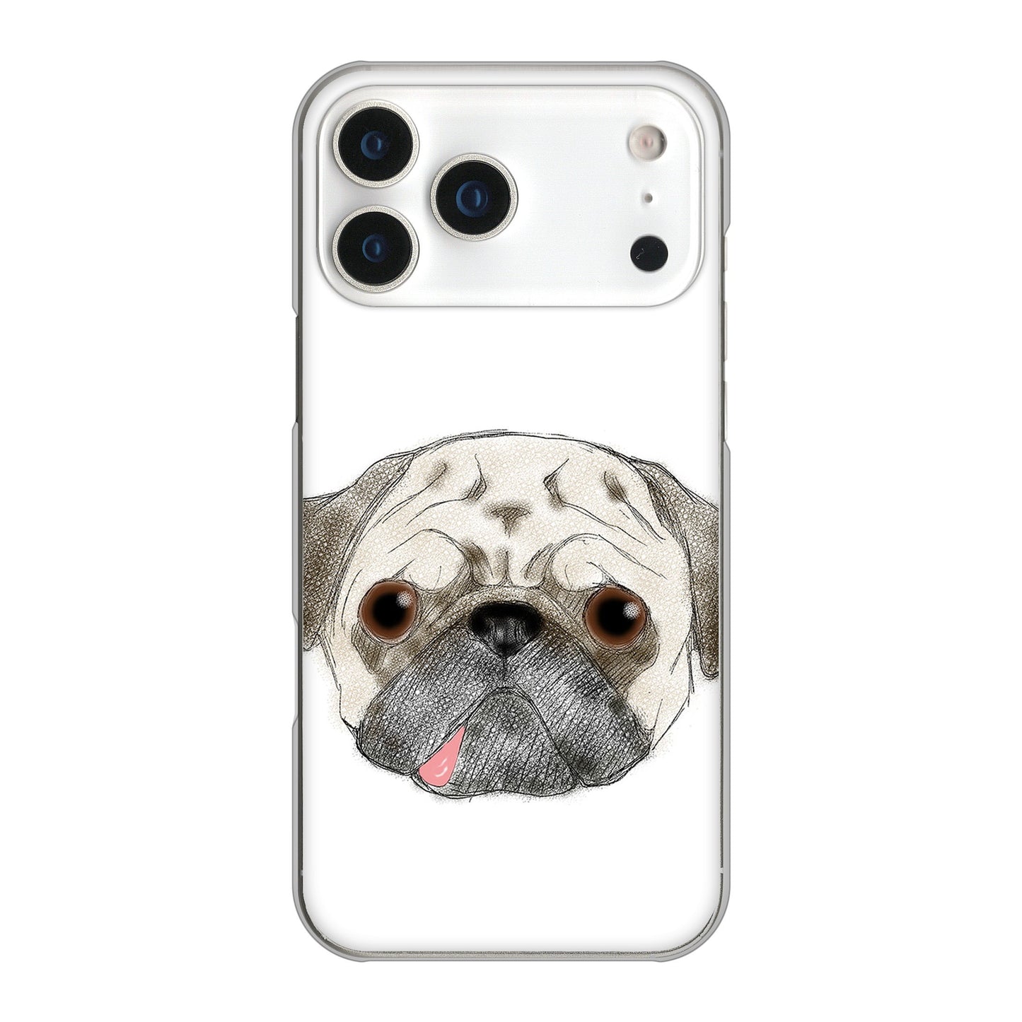 iPhone 17 Pro Max 高画質仕上げ 背面印刷 ハードケースパグ
