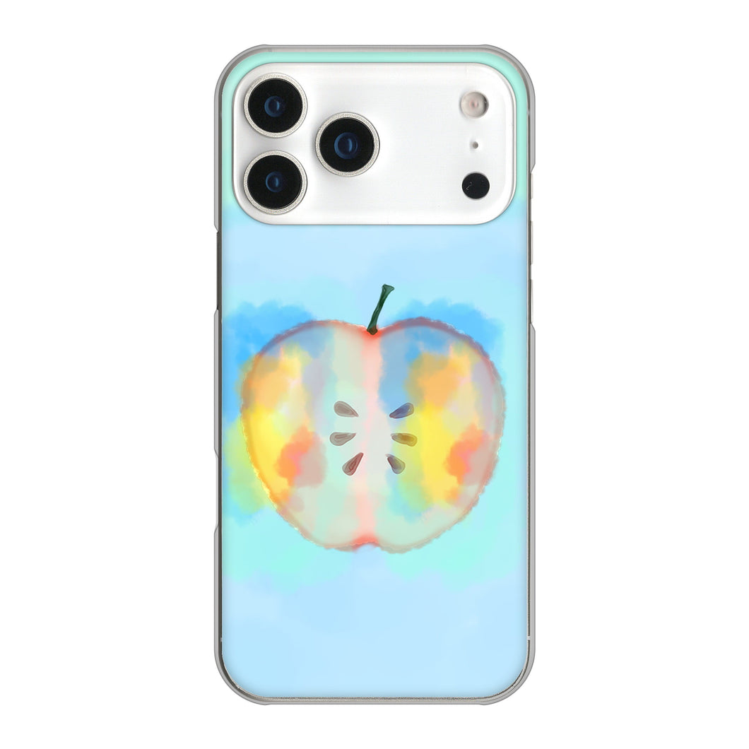 iPhone 17 Pro Max 高画質仕上げ 背面印刷 ハードケース 【YJ181 りんご 水彩181】