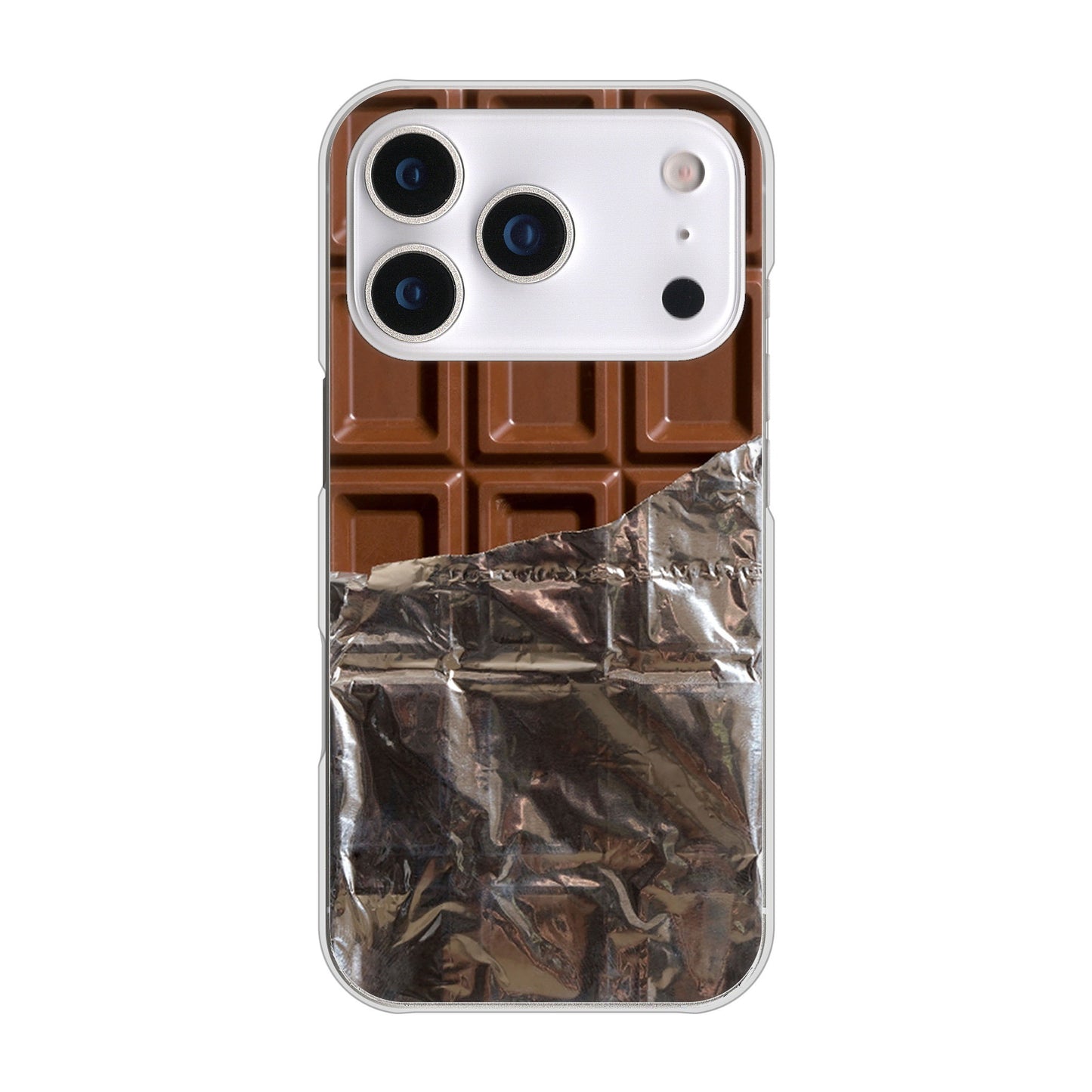 iPhone17 Pro 高画質仕上げ 背面印刷 ハードケース板チョコ