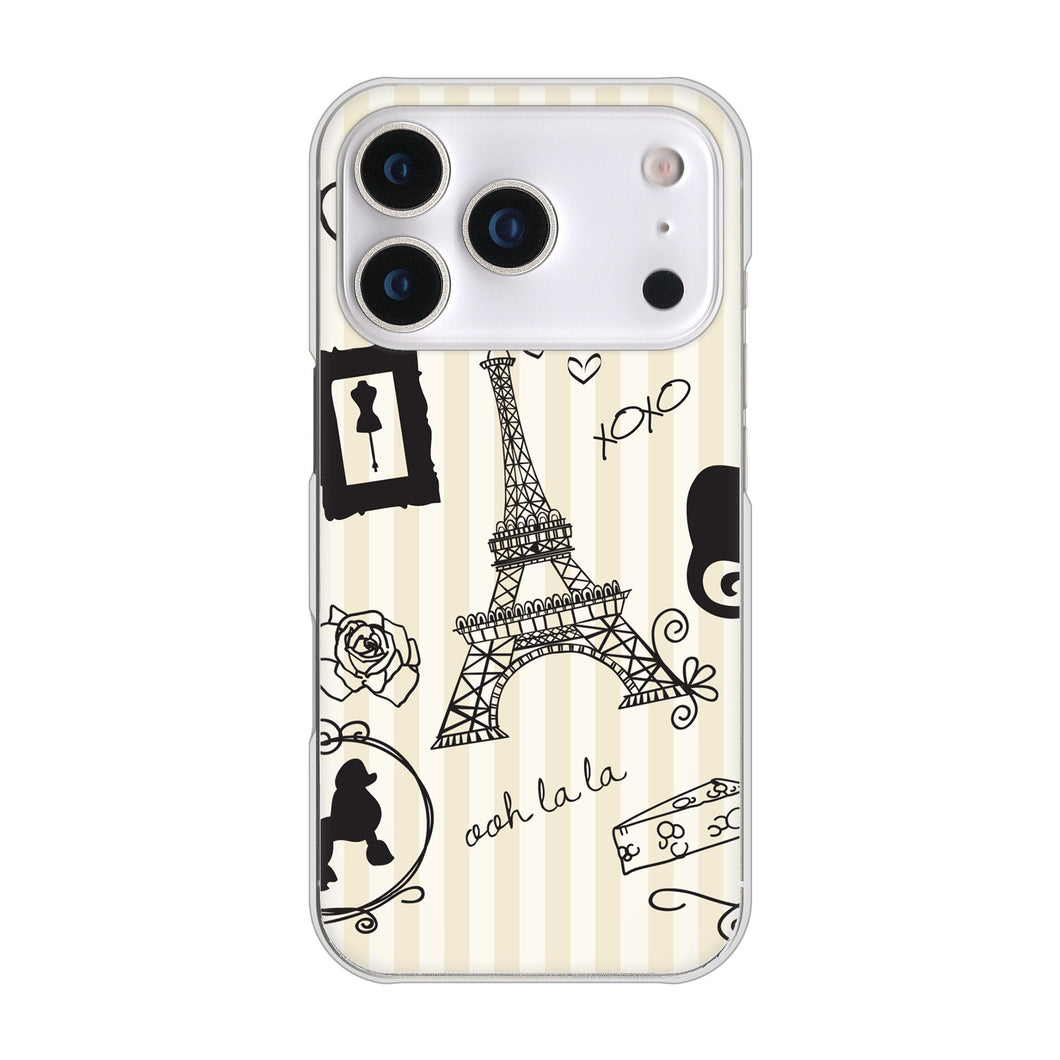 iPhone17 Pro 高画質仕上げ 背面印刷 ハードケースLOVE フランス