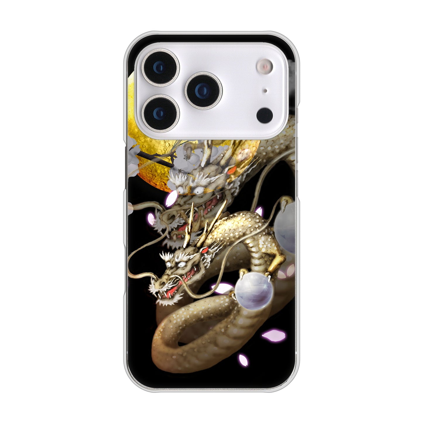 iPhone17 Pro 高画質仕上げ 背面印刷 ハードケース龍