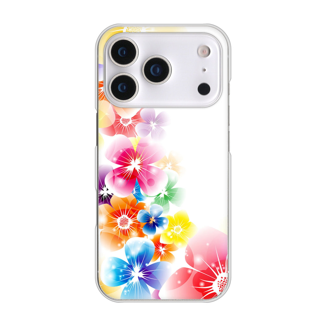 iPhone17 Pro 高画質仕上げ 背面印刷 ハードケース 【1209 光と花】