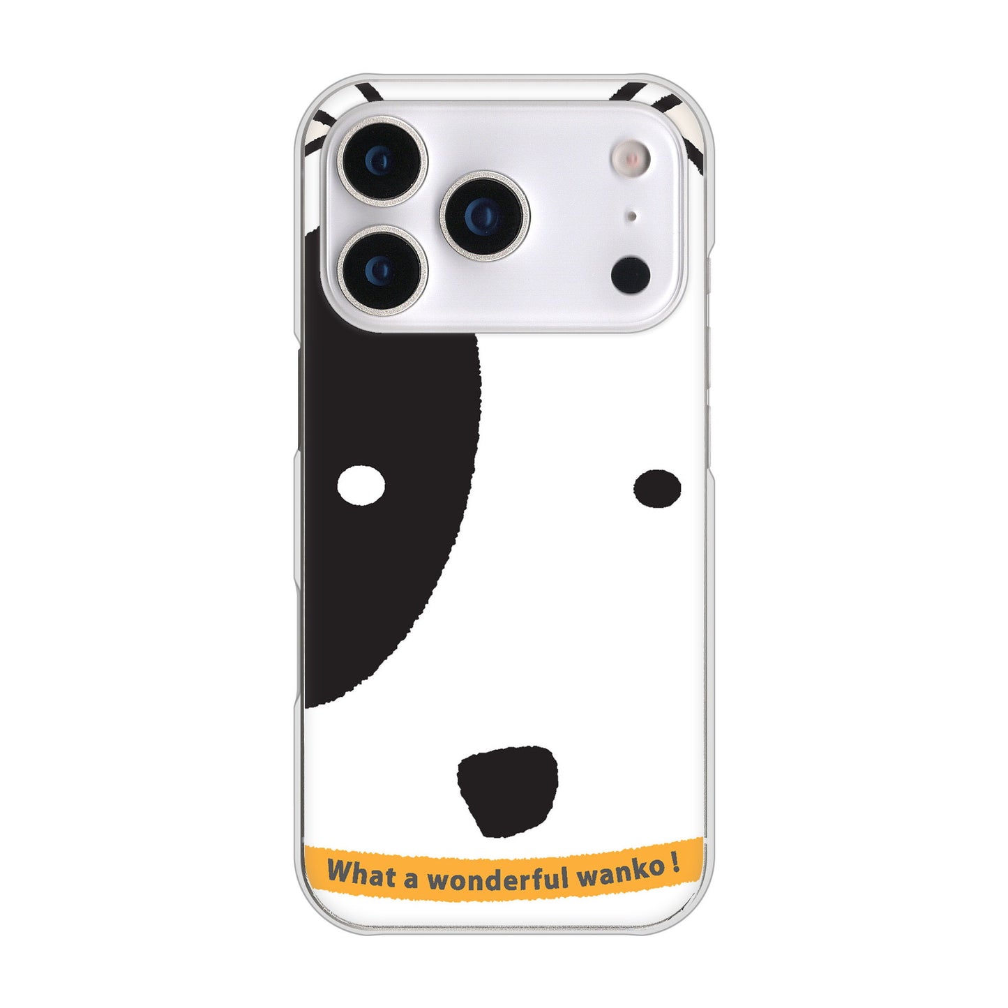 iPhone17 Pro 高画質仕上げ 背面印刷 ハードケース 【IA800 わんこ】