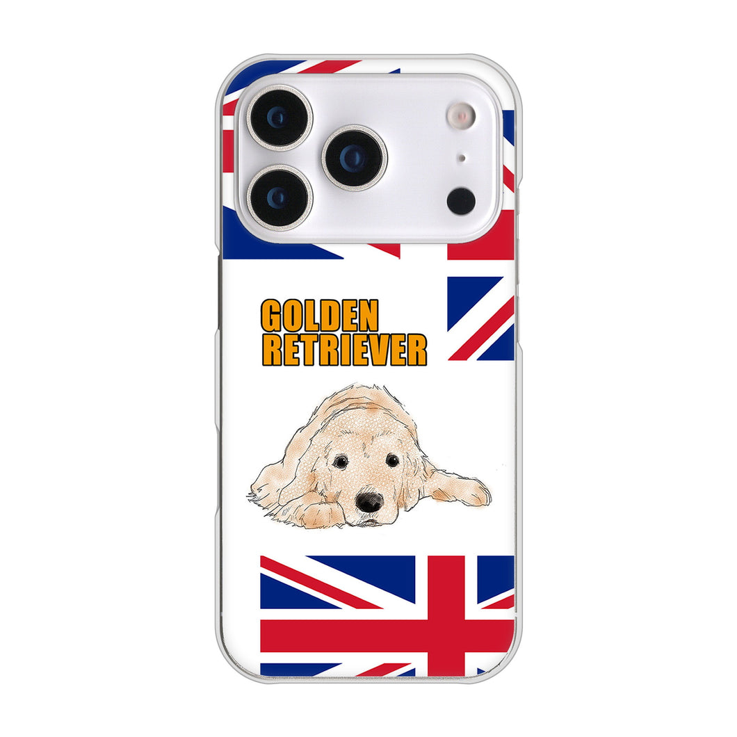 iPhone17 Pro 高画質仕上げ 背面印刷 ハードケースゴールデンレトリバー