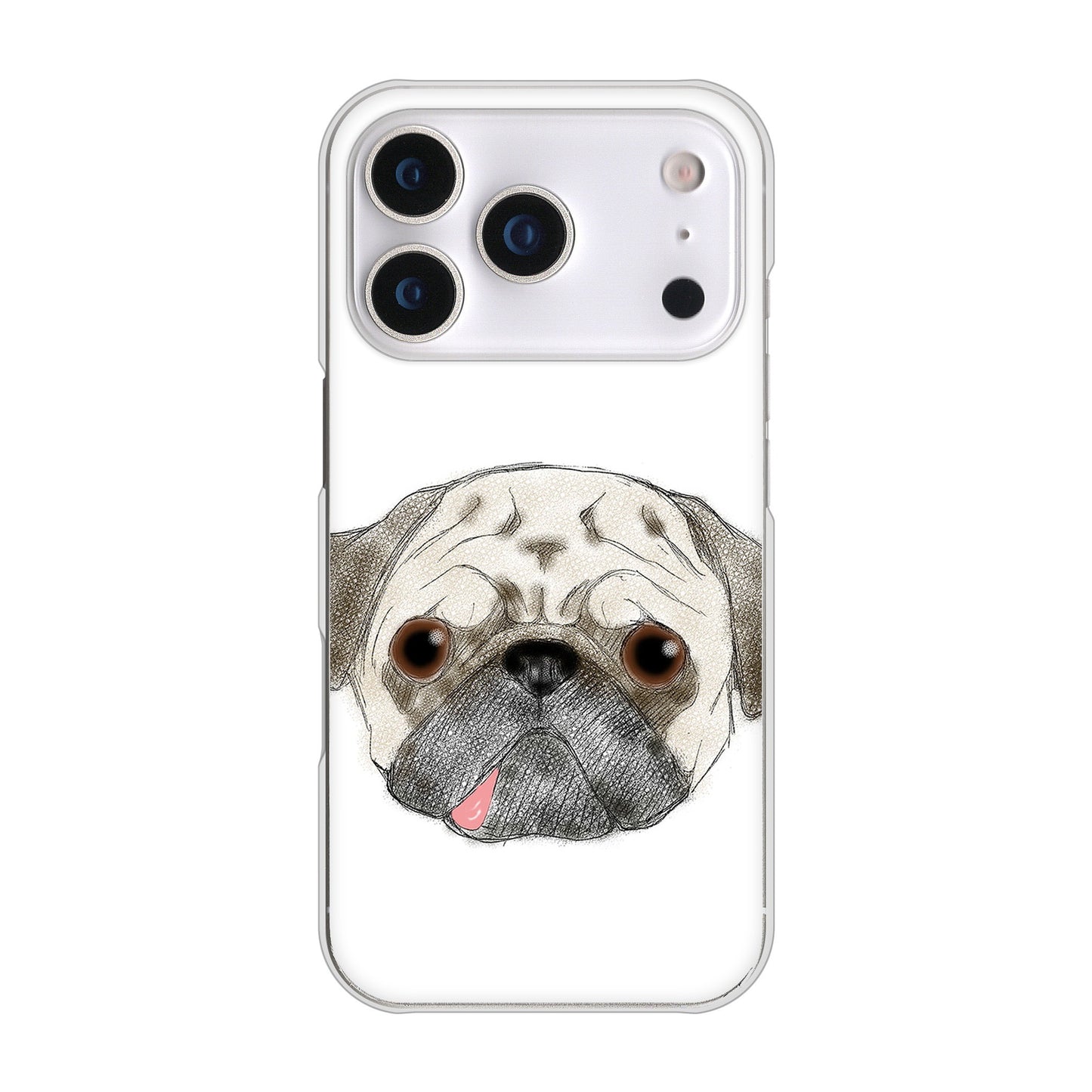 iPhone17 Pro 高画質仕上げ 背面印刷 ハードケースパグ