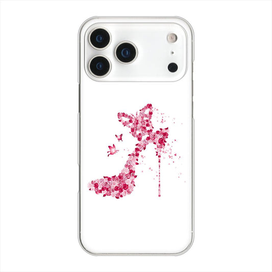 iPhone 18 Pro Max 高画質仕上げ 背面印刷 ハードケース 【387 薔薇のハイヒール】