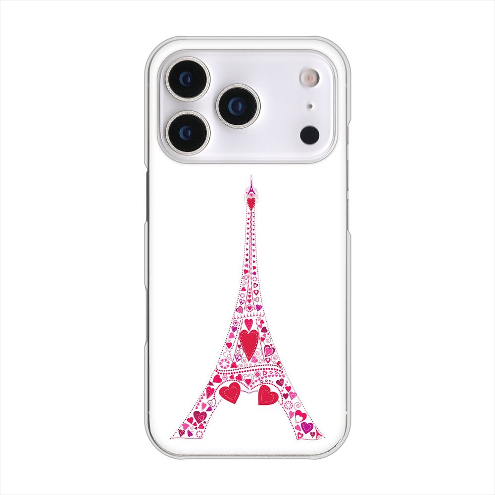 iPhone 18 Pro 高画質仕上げ 背面印刷 ハードケースLOVE フランス