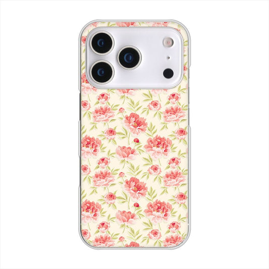 iPhone 18 Pro 高画質仕上げ 背面印刷 ハードケース北欧の小花