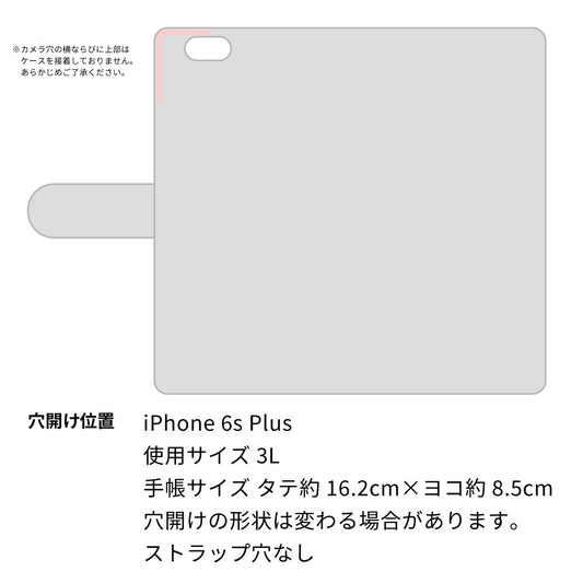 iPhone6s PLUS ビニール素材のスケルトン手帳型ケース クリア