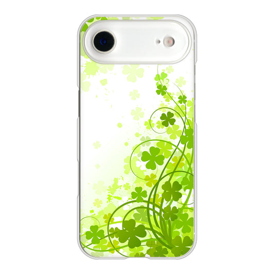 iPhone Air 高画質仕上げ 背面印刷 ハードケース 【565 四葉のクローバー】