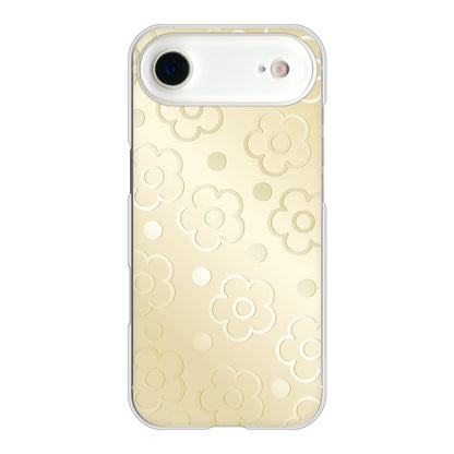 iPhone Air 高画質仕上げ 背面印刷 ハードケースエンボス風デイジーシンプル