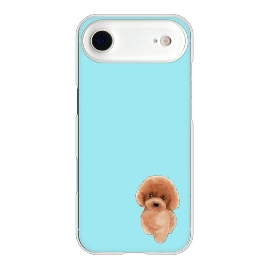 iPhone Air 高画質仕上げ 背面印刷 ハードケーストイプードルレッド