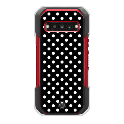TORQUE G06 KYG03 au 高画質仕上げ 背面印刷 ハードケースシンプル柄（水玉）