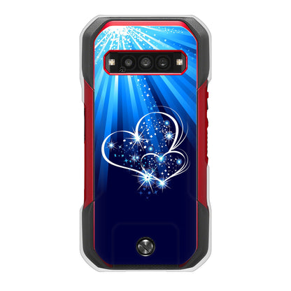 TORQUE G06 KYG03 au 高画質仕上げ 背面印刷 ハードケースきらめきハート