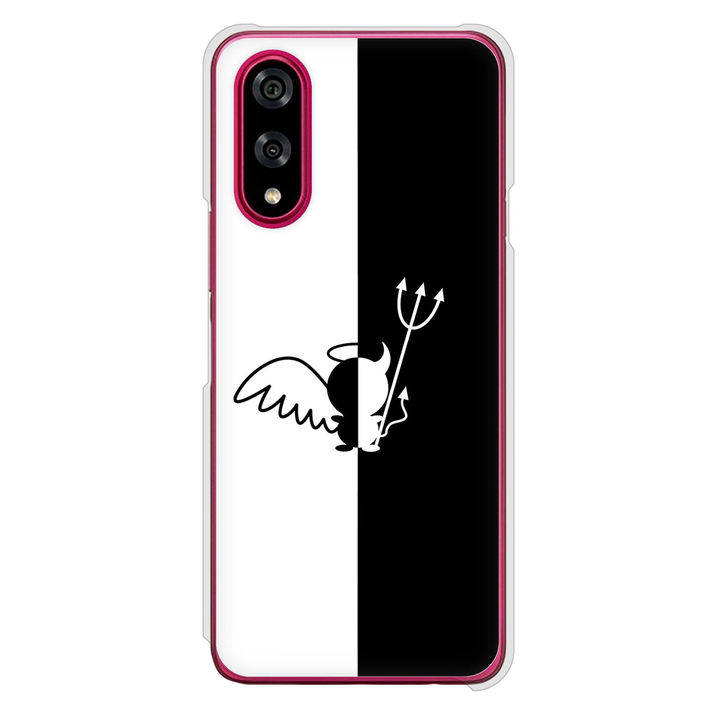 BASIO active3 KYG04 au 高画質仕上げ 背面印刷 ハードケース 【027 ハーフデビット】