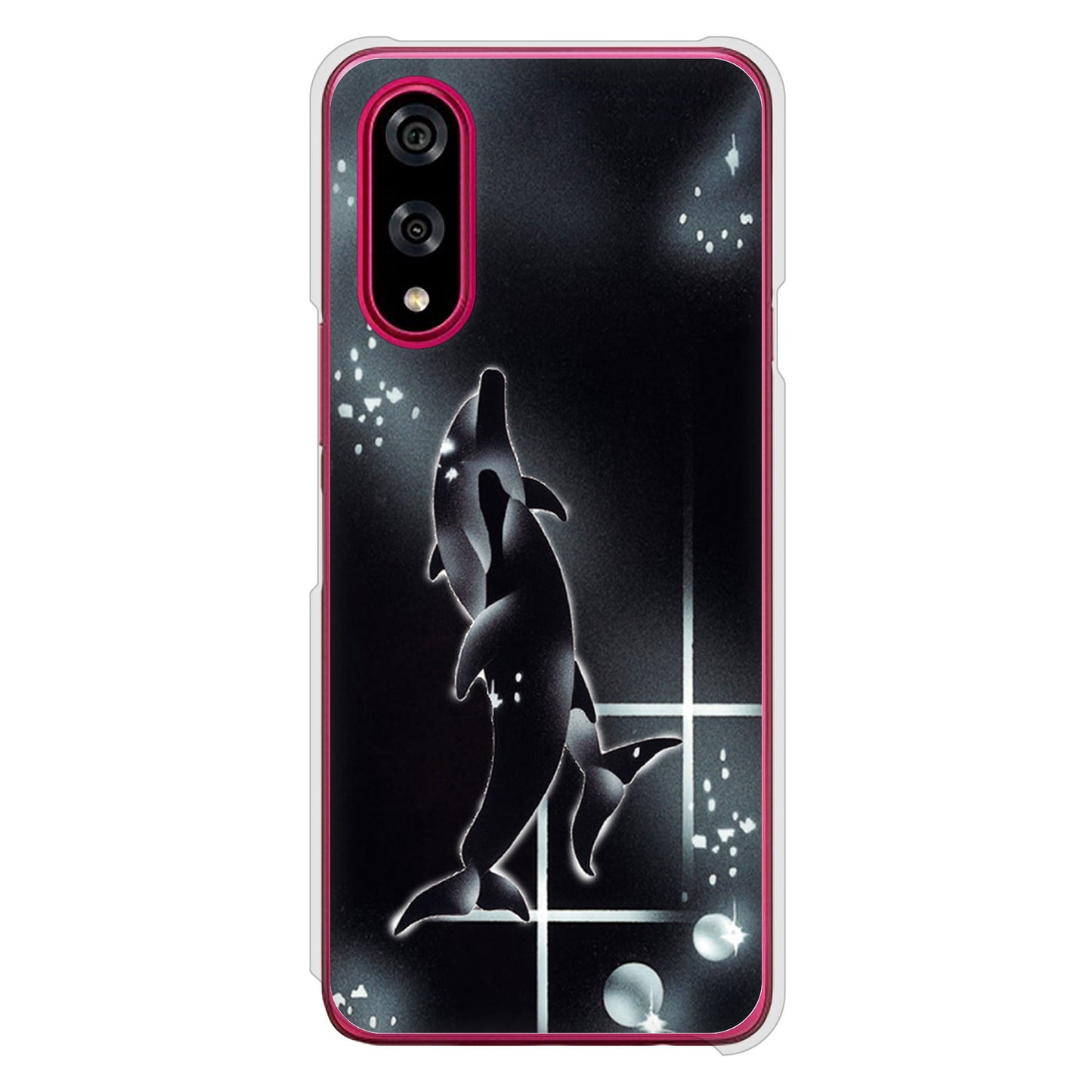 BASIO active3 KYG04 au 高画質仕上げ 背面印刷 ハードケース海の守り神