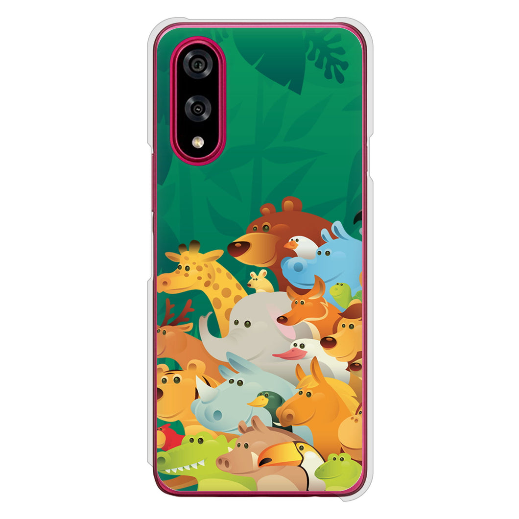 BASIO active3 KYG04 au 高画質仕上げ 背面印刷 ハードケース 【370 全員集合】