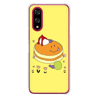BASIO active3 KYG04 au 高画質仕上げ 背面印刷 ハードケーススイーツイラスト