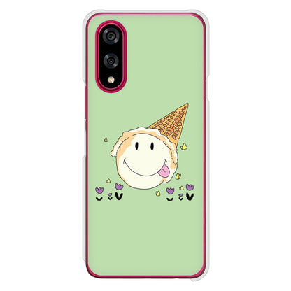 BASIO active3 KYG04 au 高画質仕上げ 背面印刷 ハードケーススイーツイラスト