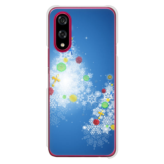 BASIO active3 KYG04 au 高画質仕上げ 背面印刷 ハードケースクリスマス